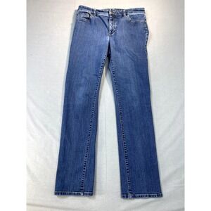 Ralph Lauren Jeans Womens 10 Straight Leg Blue Mid Rise 5-Pocket‎ LRL Jean Co